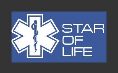 「スター・オブ・ライフ」救急医療のシンボルマークのイメージ